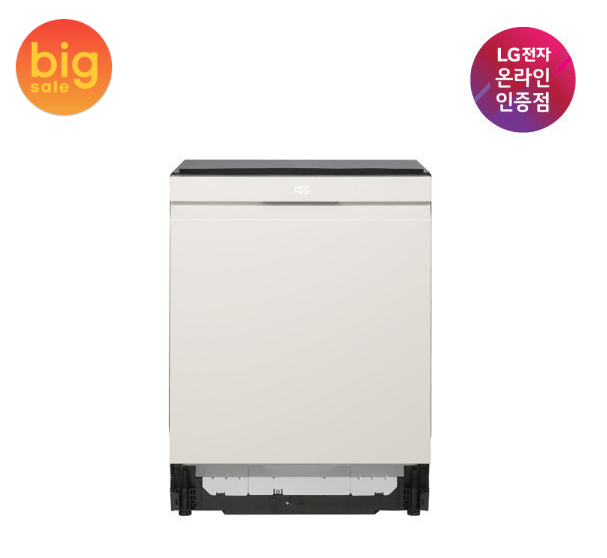 LG 디오스 오브제 식기세척기 DUE6BGL1E 1등급 14인용 열풍건조