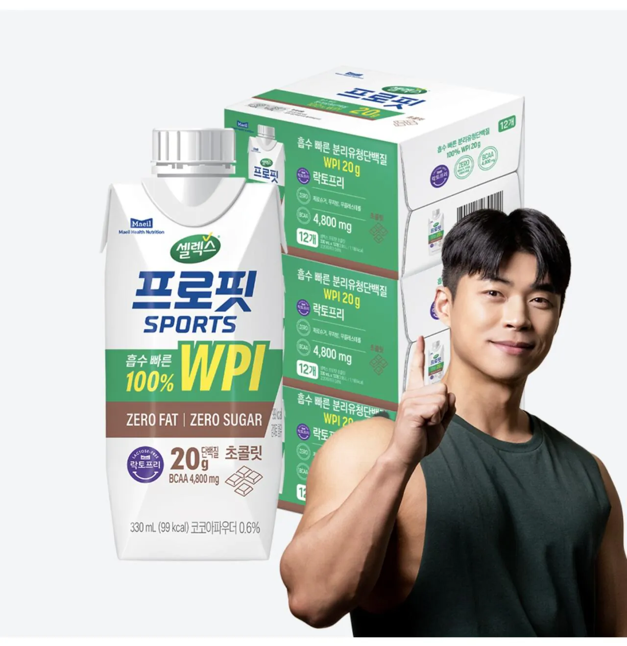 셀렉스 프로핏 스포츠 WPI 드링크 초콜릿 330ml 36팩
