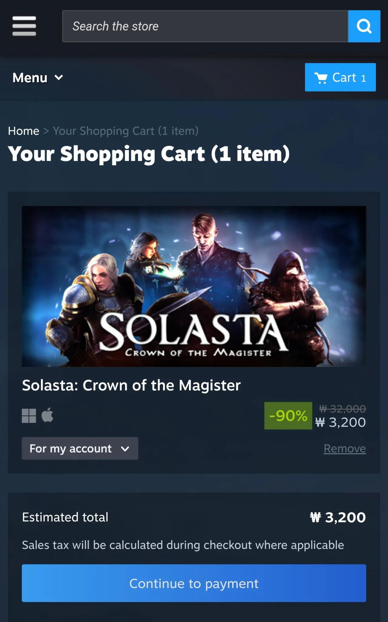 Solasta: Crown of the Magister 핫딜 정보